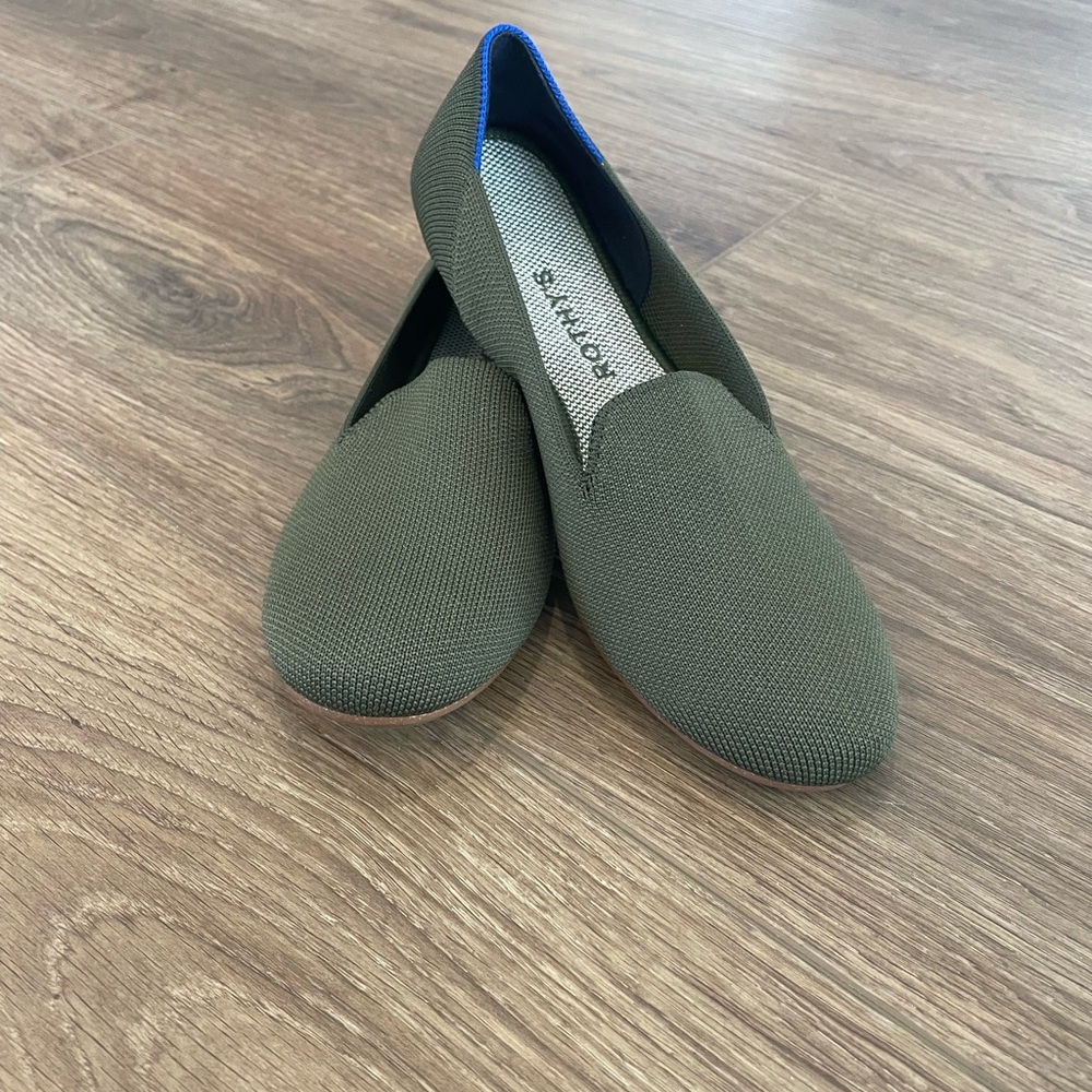 Rothy’s Olive Almond Loafers